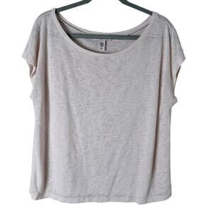 Victoria's Secret Soft Loungy Sleep T-Shirt‎ Relaxed Fit Light Pink, Size Medium